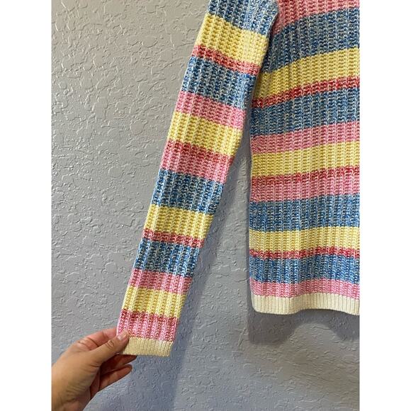 Talbots Cable Knit Colorful Pullover Sweater Size XS - Picture 3 of 6